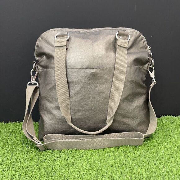 Kipling Doris Croc Embossed Handbag | Champagne Metallic - Picture 4 of 12